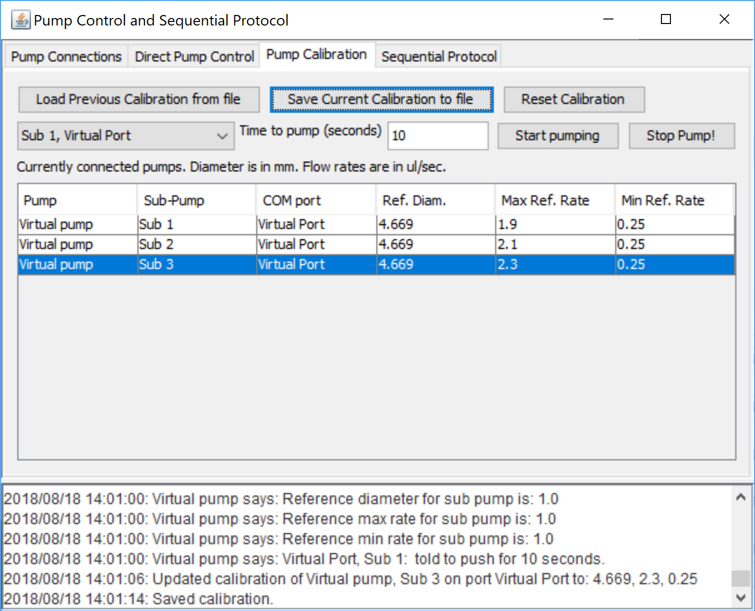 Calibration GUI