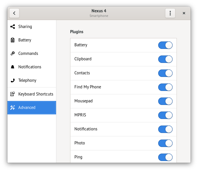 Device Settings - Plugins