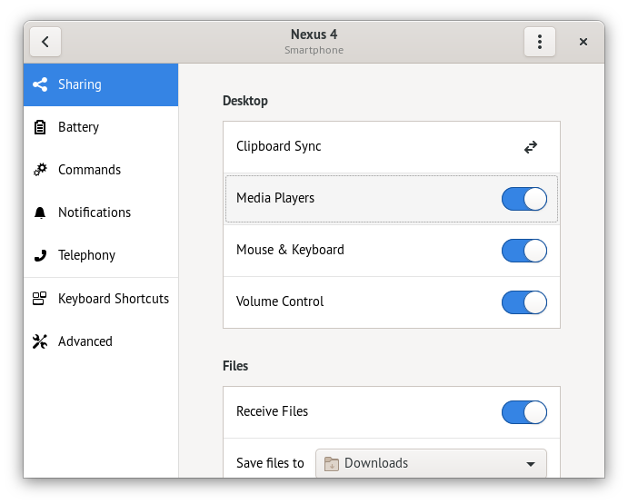 Device Settings - MPRIS