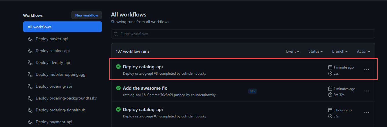 Deploy workflow triggered after building completes