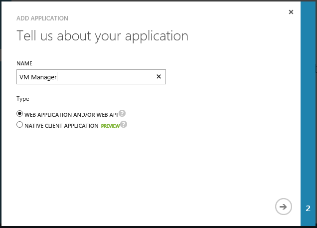 Active Directory application name