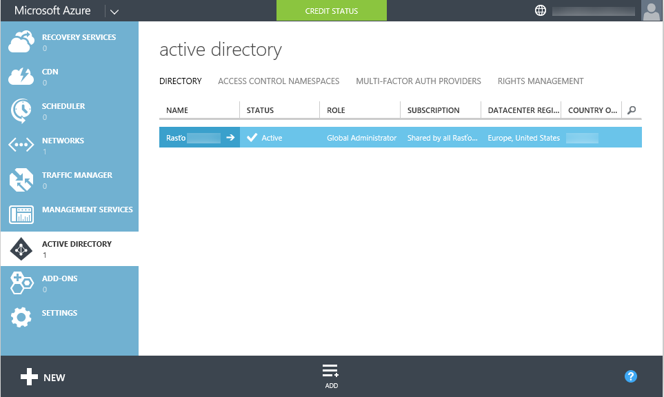 Azure Active Directory