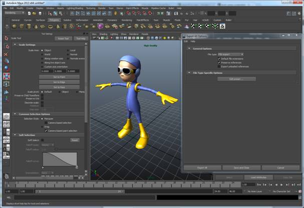 Seymour model in Maya