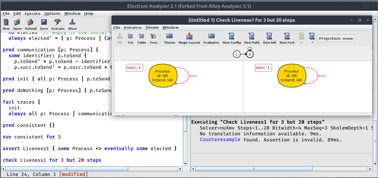 Liveness1 instance visualization