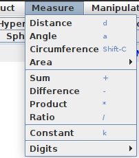 Image of Measure Menu