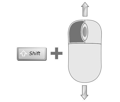 Shift Mouse Move Image