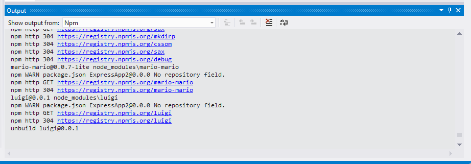 npm Log