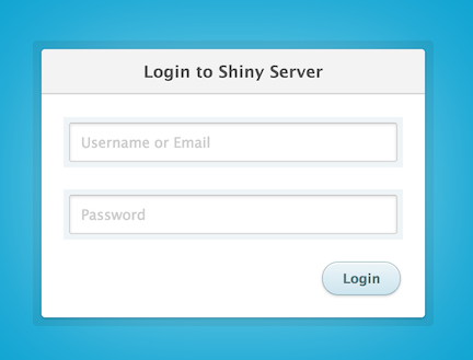 Blue Shiny Server Pro Login