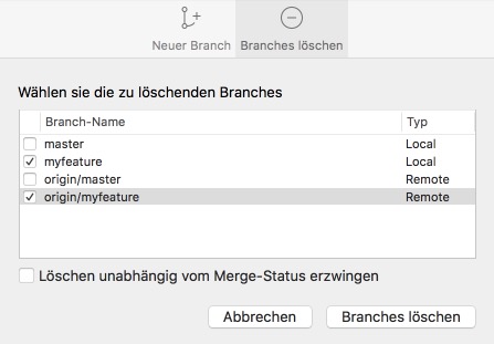 git-flow merge Feature-Branch