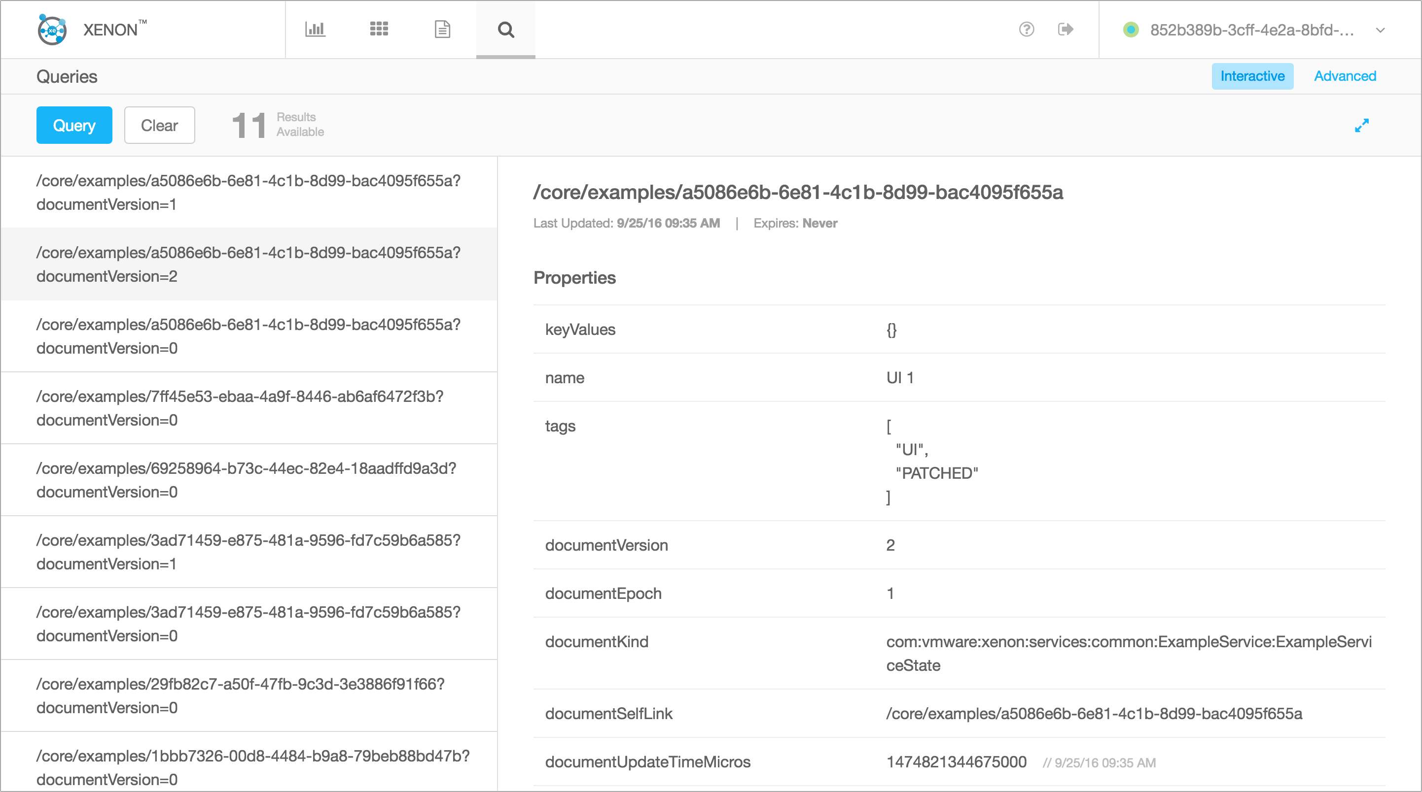 Query Result